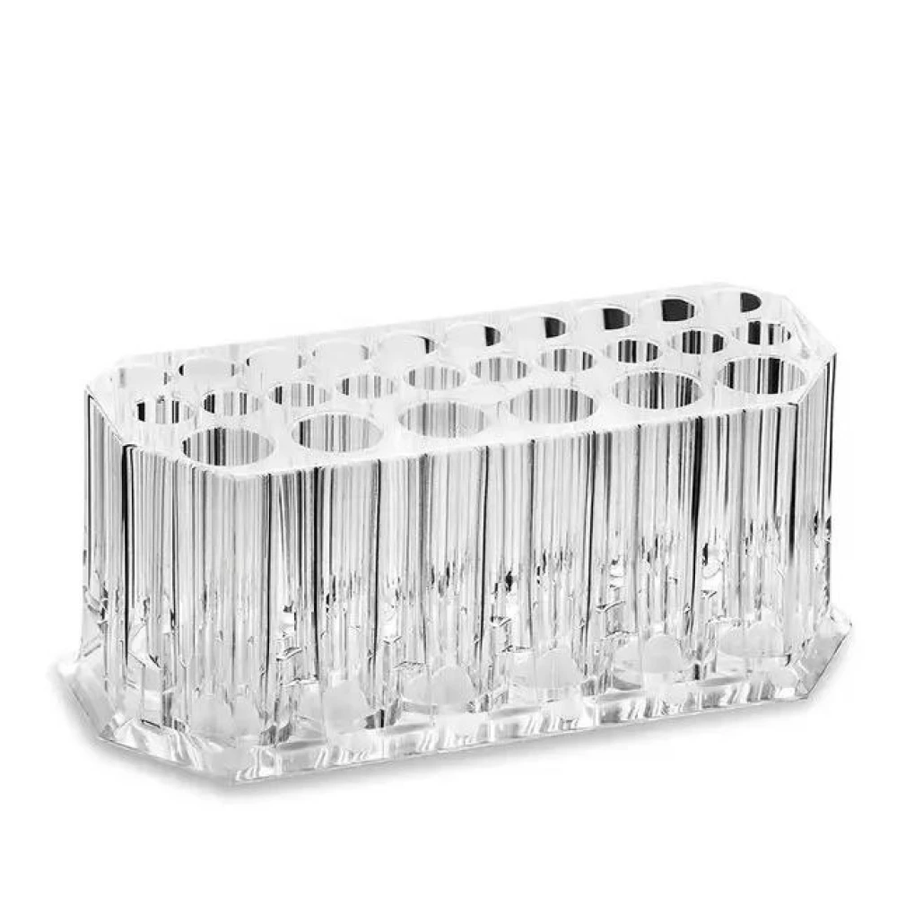 Органайзер прозорий акриловий - підставка для зберігання пензлів на 26 лунок