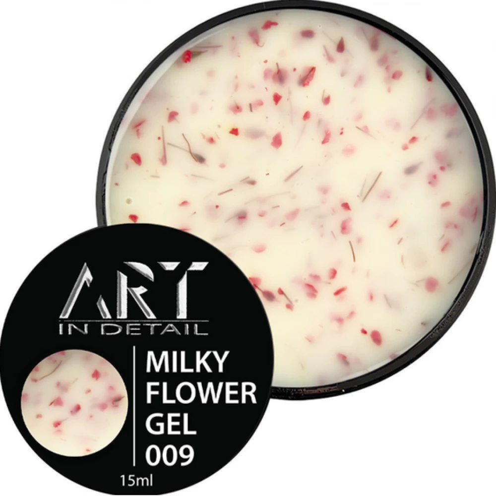 Гель Builder Gel Milky Flower ART №009, 15 мл