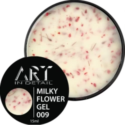 Гель Builder Gel Milky Flower ART №009, 15 мл