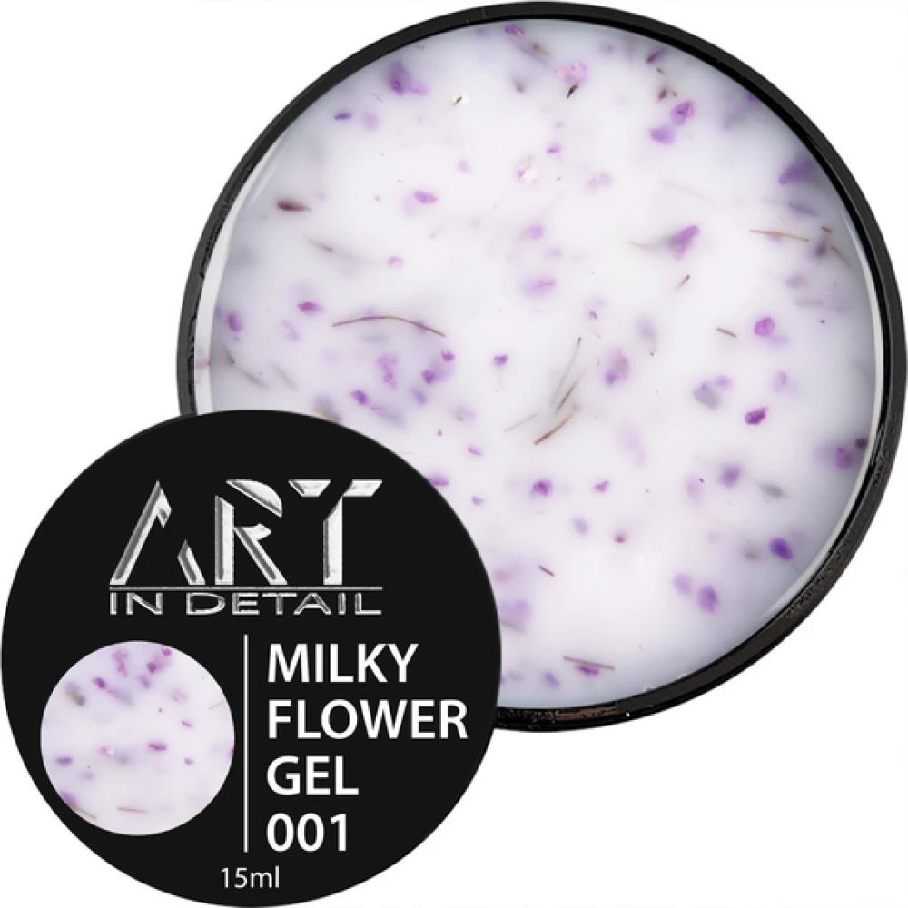 Гель Builder Gel Milky Flower ART №001, 15 мл