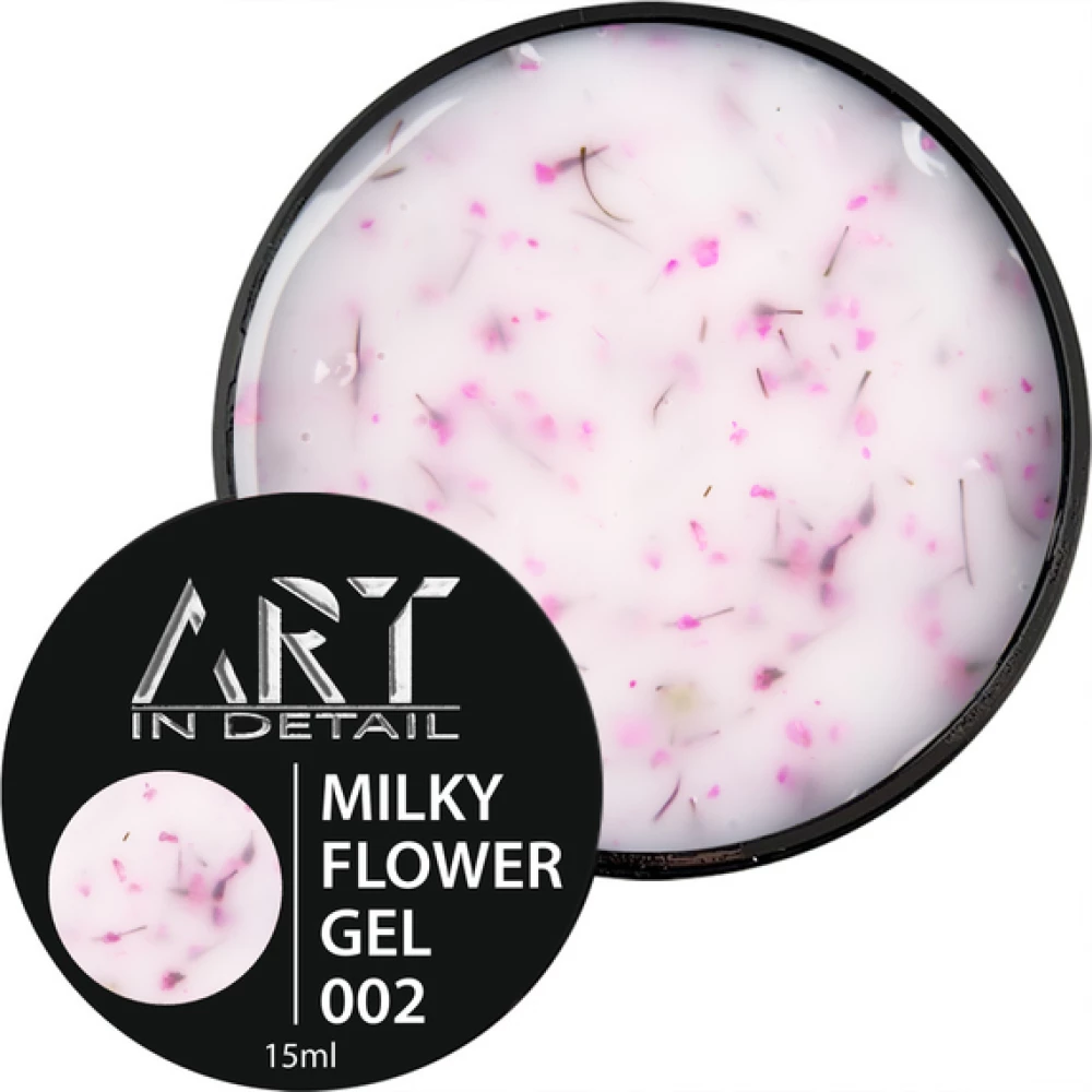 Гель Builder Gel Milky Flower ART №002, 15 мл