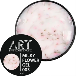Гель Builder Gel Milky Flower ART №003, 15 мл