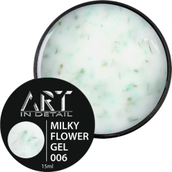 Гель Builder Gel Milky Flower ART №002, 15 мл