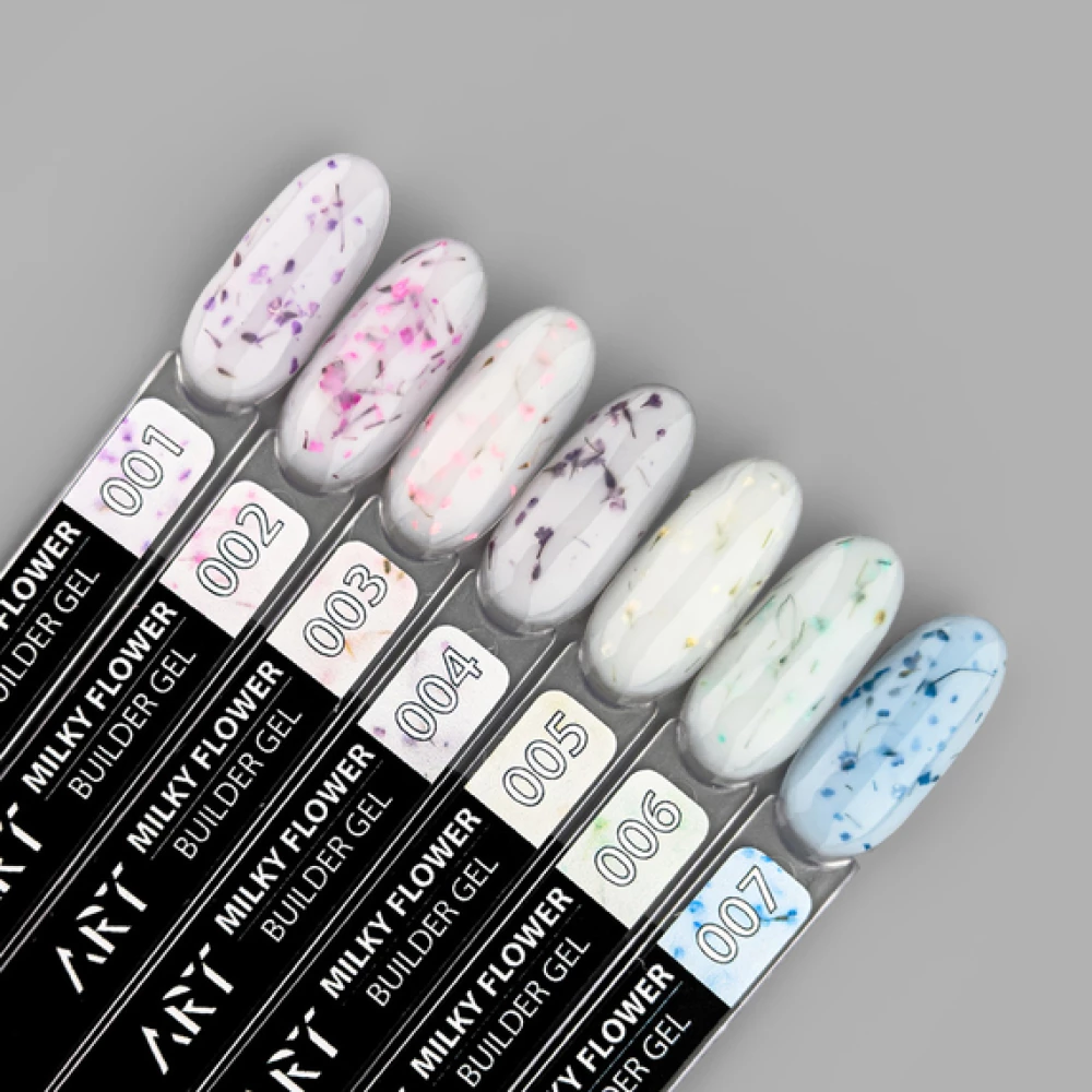 Гель Builder Gel Milky Flower ART №001, 15 мл