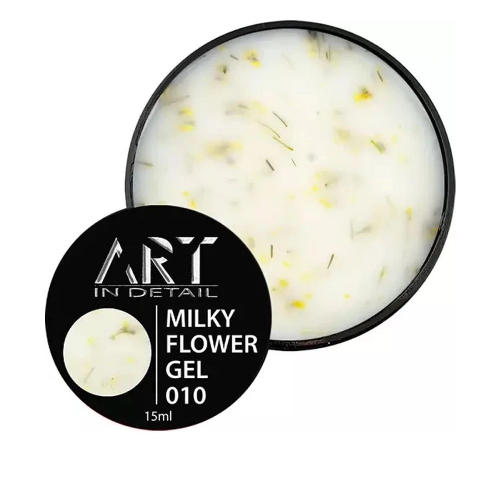 Гель Builder Gel Milky Flower ART №010, 15 мл