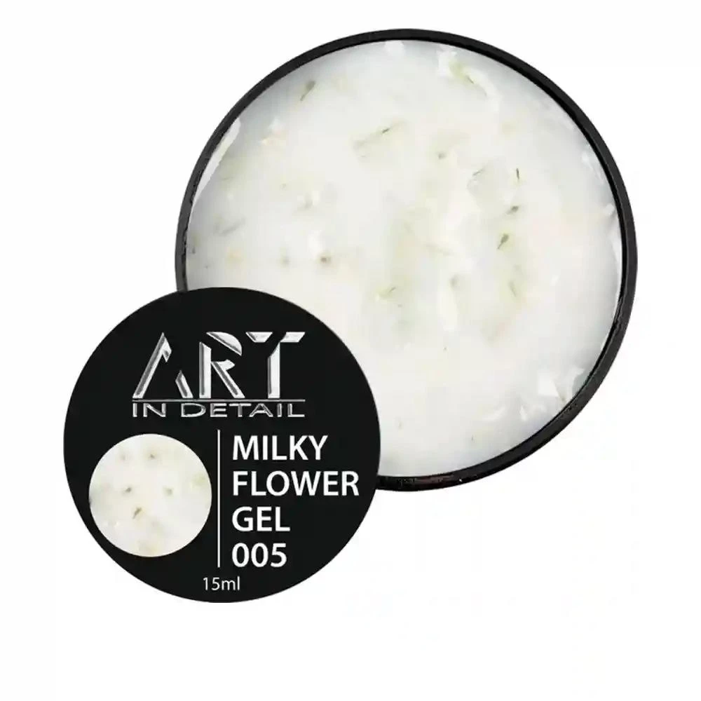 Гель Builder Gel Milky Flower ART №005, 15 мл
