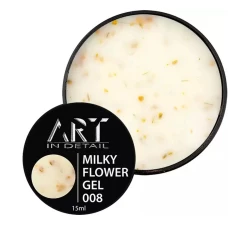 Гель Builder Gel Milky Flower ART №008, 15 мл