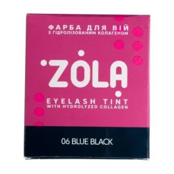 Фарба для брів ZOLA із колагеном в саше з окисником 06 BLUE BLACK синьо-чорна, 5ml Фарба для брів ZOLA із колагеном в саше з окисником 06 BLUE BLACK синьо-чорна, 5ml