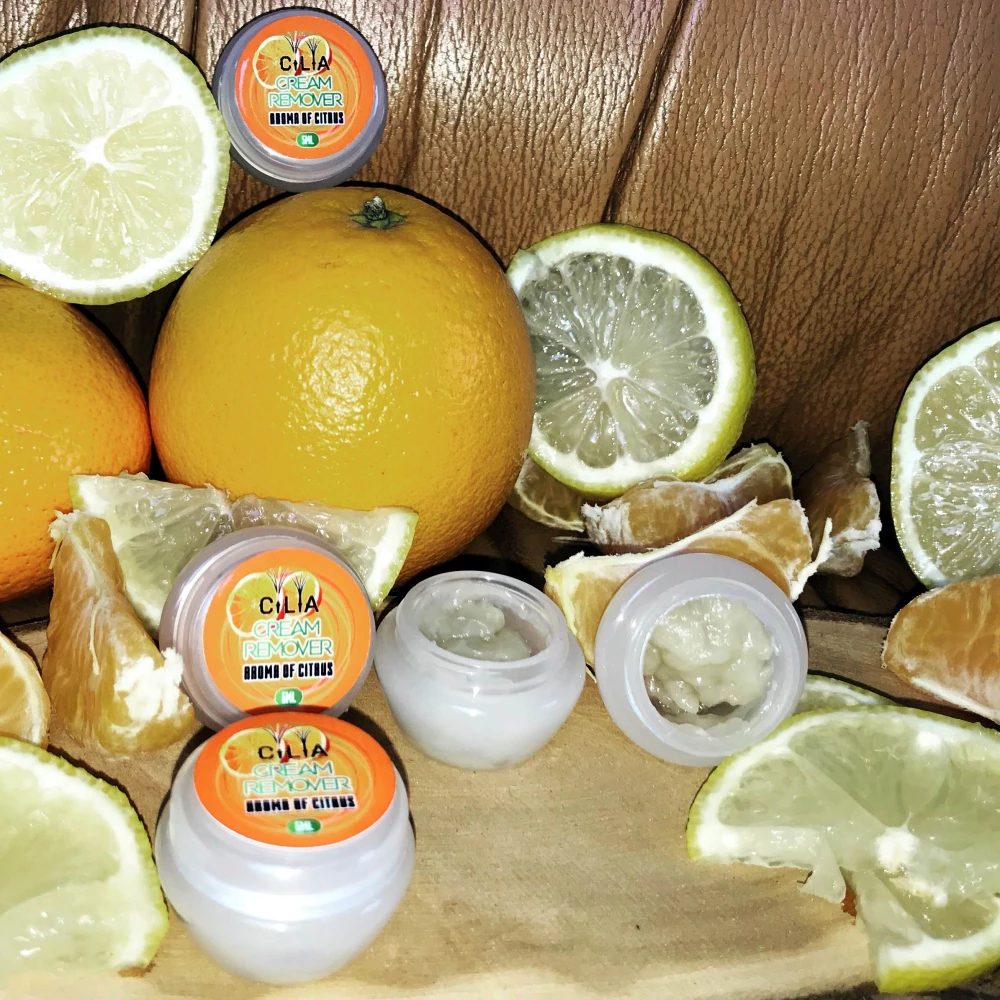 Кремовий ремувер Cilia для зняття вій 5 г (Цитрус)