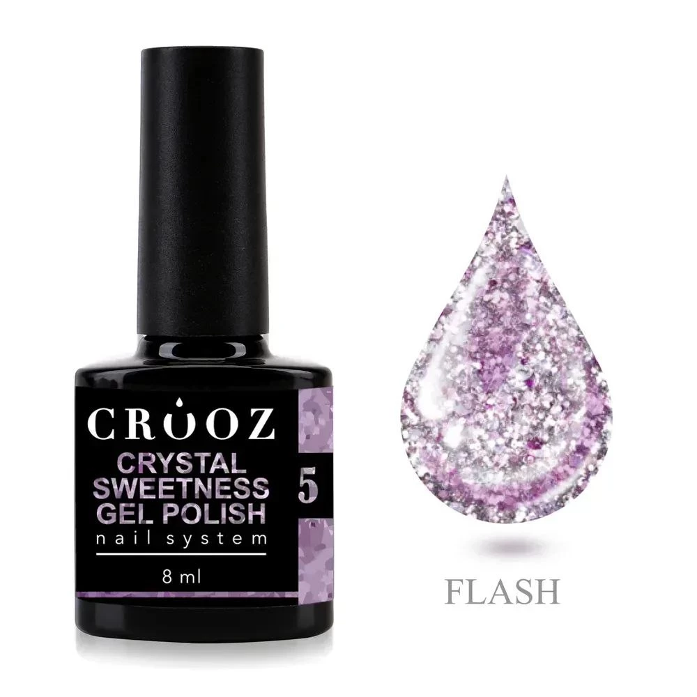 Гель-лак світловідбиваючий №05 Crystal Sweetness Crooz, 8 мл