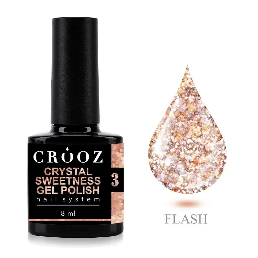 Гель-лак світловідбиваючий №03 Crystal Sweetness Crooz, 8 мл