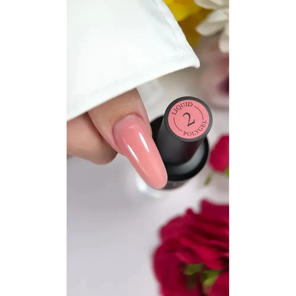 Жидкий полигель Crooz Liquid Polygel №02 (приглушенный розовый), 15 мл