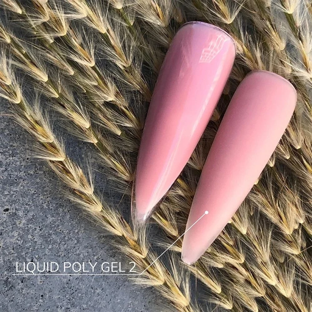 Жидкий полигель Crooz Liquid Polygel №02 (приглушенный розовый), 15 мл