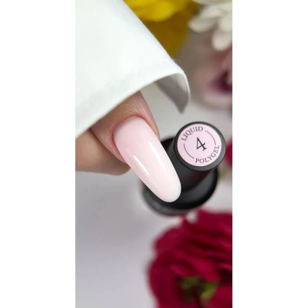Рідкий полігель Crooz Liquid Polygel №04 (ніжний молочно-рожевий), 15 мл