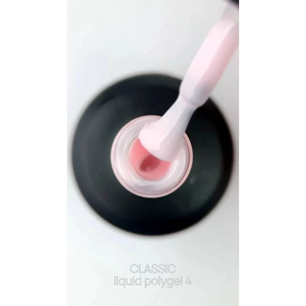 Рідкий полігель Crooz Liquid Polygel №04 (ніжний молочно-рожевий), 15 мл