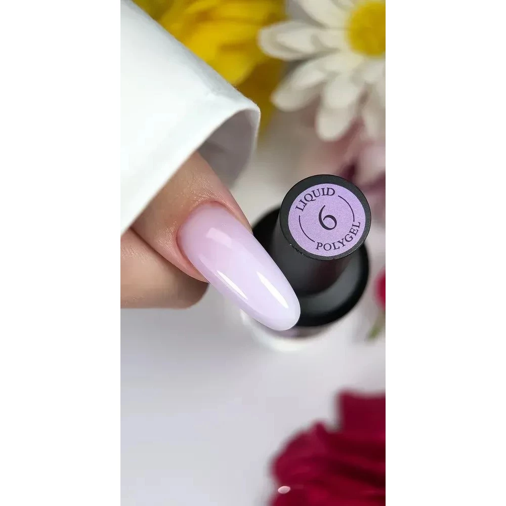Жидкий полигель Crooz Liquid Polygel №06 (розово-сиреневый), 15 мл