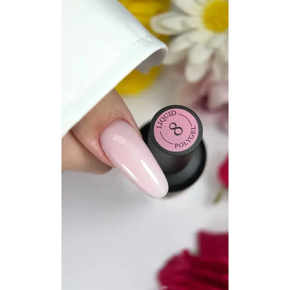 Рідкий полігель Crooz Liquid Polygel №08 (бежево-нюдовий), 15 мл