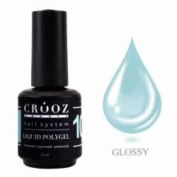 Рідкий полігель Crooz Liquid Polygel №10 (м'ятно-блакитний, бірюзовий), 15 мл Рідкий полігель Crooz Liquid Polygel №10 (м'ятно-блакитний, бірюзовий), 15 мл