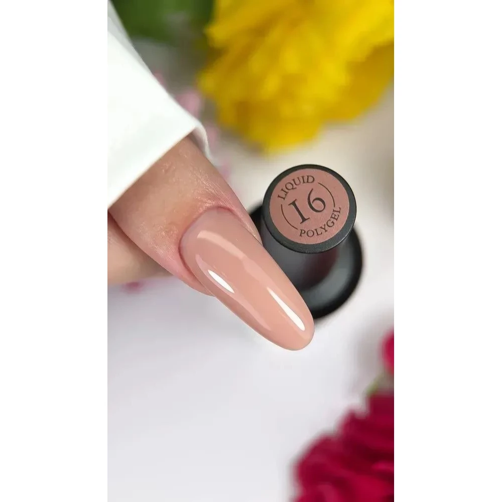Жидкий полигель Crooz Liquid Polygel №16 (бежевый), 15 мл