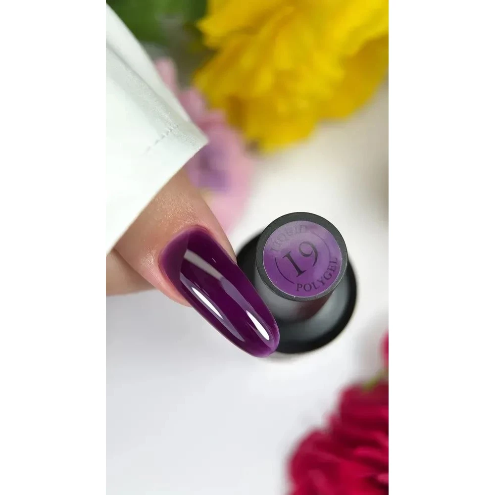 Жидкий полигель Crooz Liquid Polygel №19 (сливово-фиолетовый), 15 мл