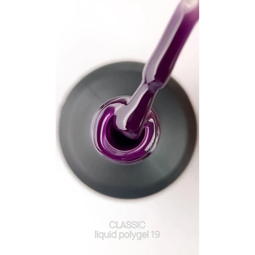 Жидкий полигель Crooz Liquid Polygel №19 (сливово-фиолетовый), 15 мл