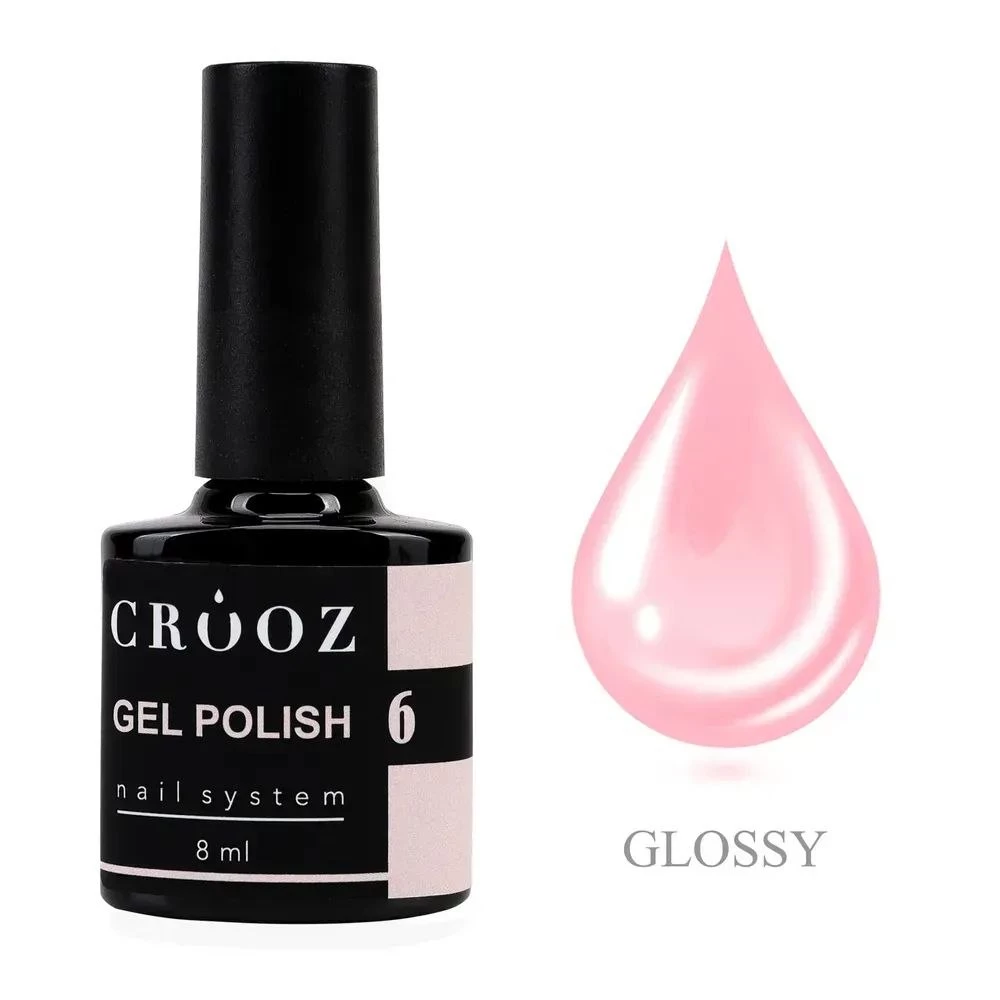 Гель-лак Crooz №06 (нежно розовый), 8 мл