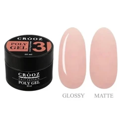 Полігель PolyGel Crooz №03 (ніжно-рожевий), 30мл (банка)