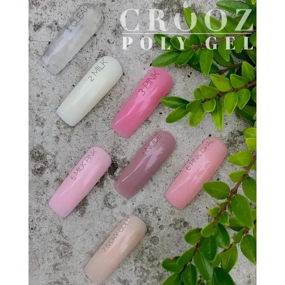 Полігель PolyGel Crooz №07 (золота слонова кістка), 30 мл (туба)