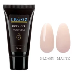 Полігель PolyGel Crooz №07 (золота слонова кістка), 30 мл (туба)