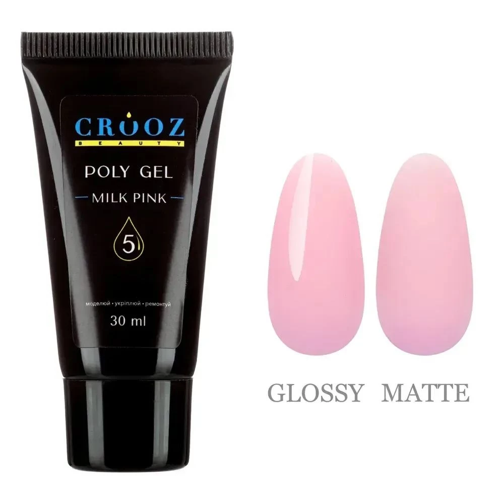 Полігель PolyGel Crooz №05 (молочно-рожевий), 30 мл (туба)