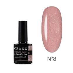 База Shimmer Base №8 Crooz, (персиково-бежевая с серебристым шимером), 8 мл База Shimmer Base №8 Crooz, (персиково-бежевая с серебристым шимером), 8 мл
