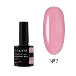 База Shimmer Base №7 Crooz, (теплая розовая с серебристым шимером), 8 мл База Shimmer Base №7 Crooz, (теплая розовая с серебристым шимером), 8 мл
