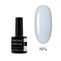 База Shimmer Base №04 Crooz, (молочно-голубая с серебристым шимером), 8 мл База Shimmer Base №04 Crooz, (молочно-голубая с серебристым шимером), 8 мл