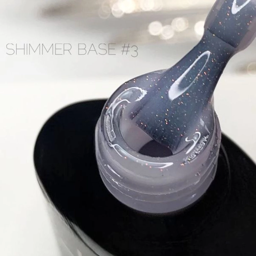 База Shimmer Base №03 Crooz, (молочно-белая с золотым шимером), 8 мл