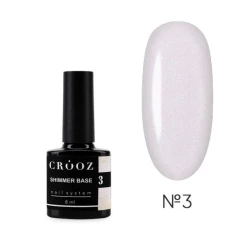 База Shimmer Base №03 Crooz, (молочно-белая с золотым шимером), 8 мл База Shimmer Base №03 Crooz, (молочно-белая с золотым шимером), 8 мл