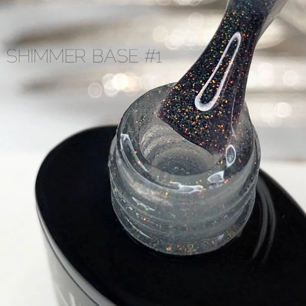 База Shimmer Base №01 Crooz, (прозрачная с золотым шимером), 8 мл