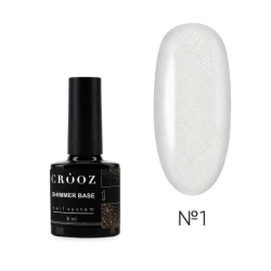 База Shimmer Base №01 Crooz, (прозрачная с золотым шимером), 8 мл База Shimmer Base №01 Crooz, (прозрачная с золотым шимером), 8 мл