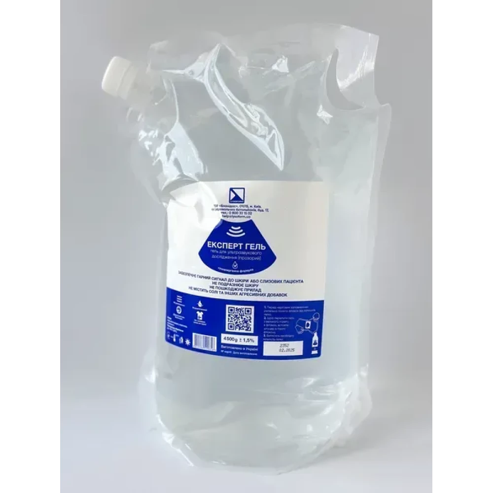 Гель для УЗД "ЕКСПЕРТ ГЕЛЬ" (прозорий), 4500 г