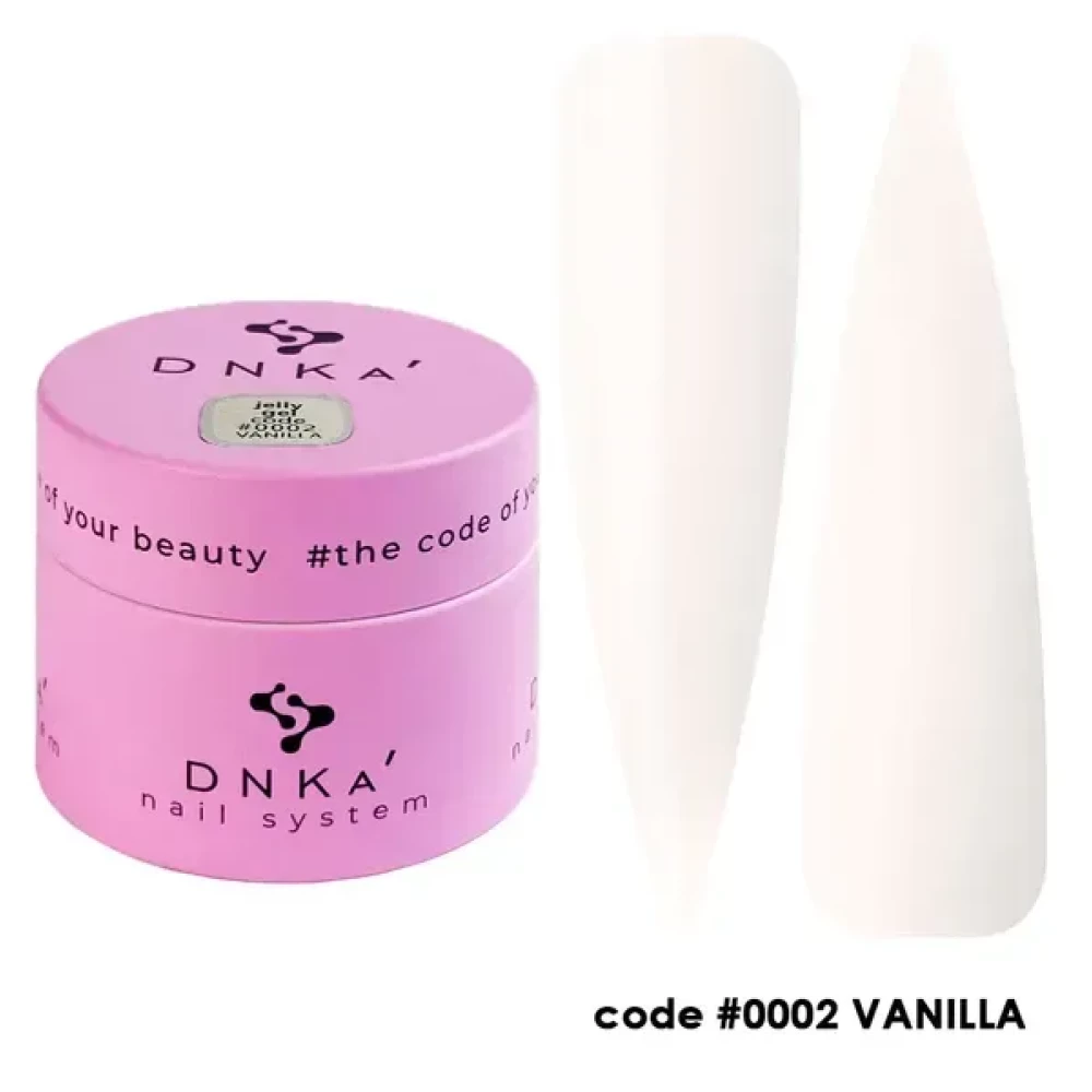 Гель-желе для нігтів DNKa Gelly Gel 0002 Vanilla, 15 мл