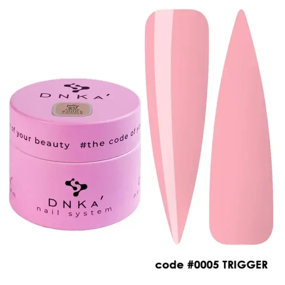 Гель-желе для нігтів DNKa Gelly Gel 0005 Trigger, 15 мл