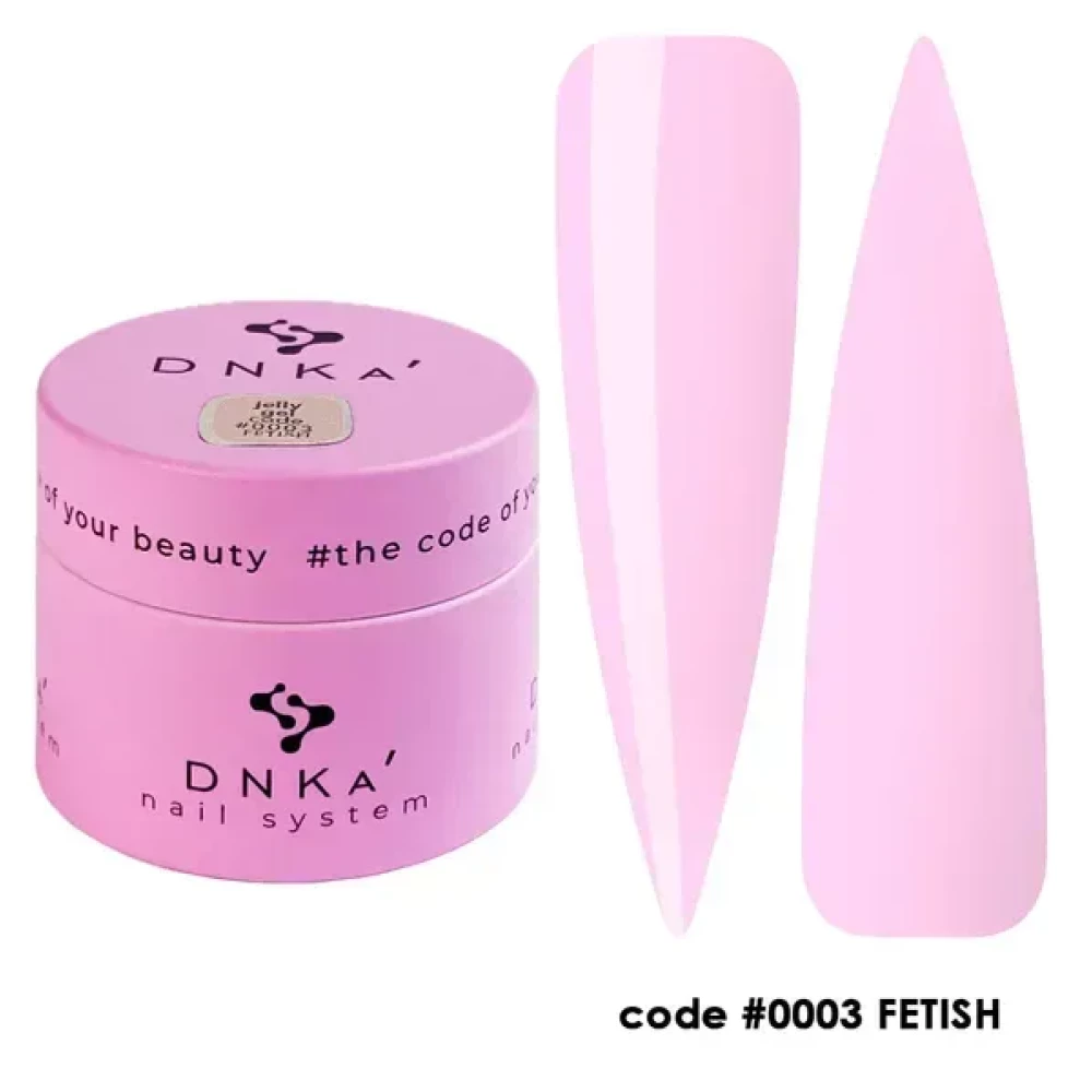 Гель-желе для нігтів DNKa Gelly Gel 0003 Fetish, 15 мл