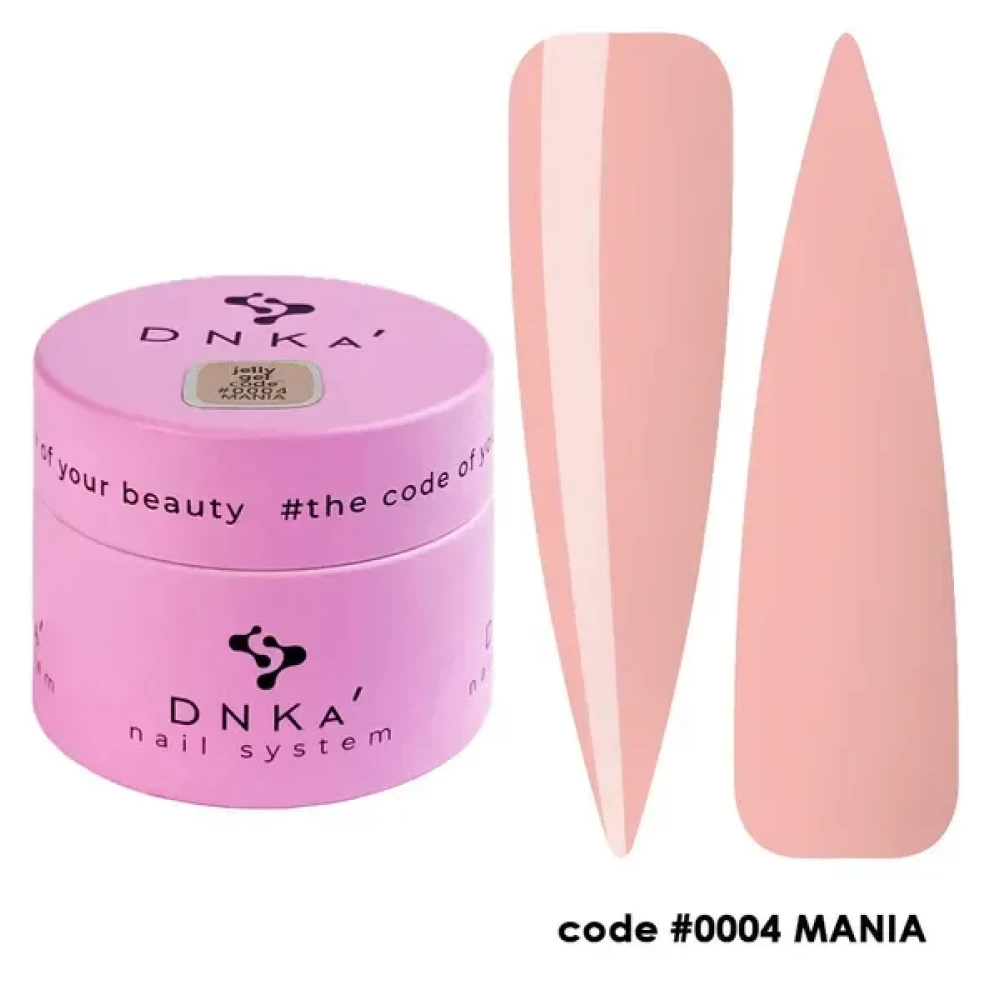 Гель-желе для нігтів DNKa Gelly Gel 0004 Mania, 15 мл