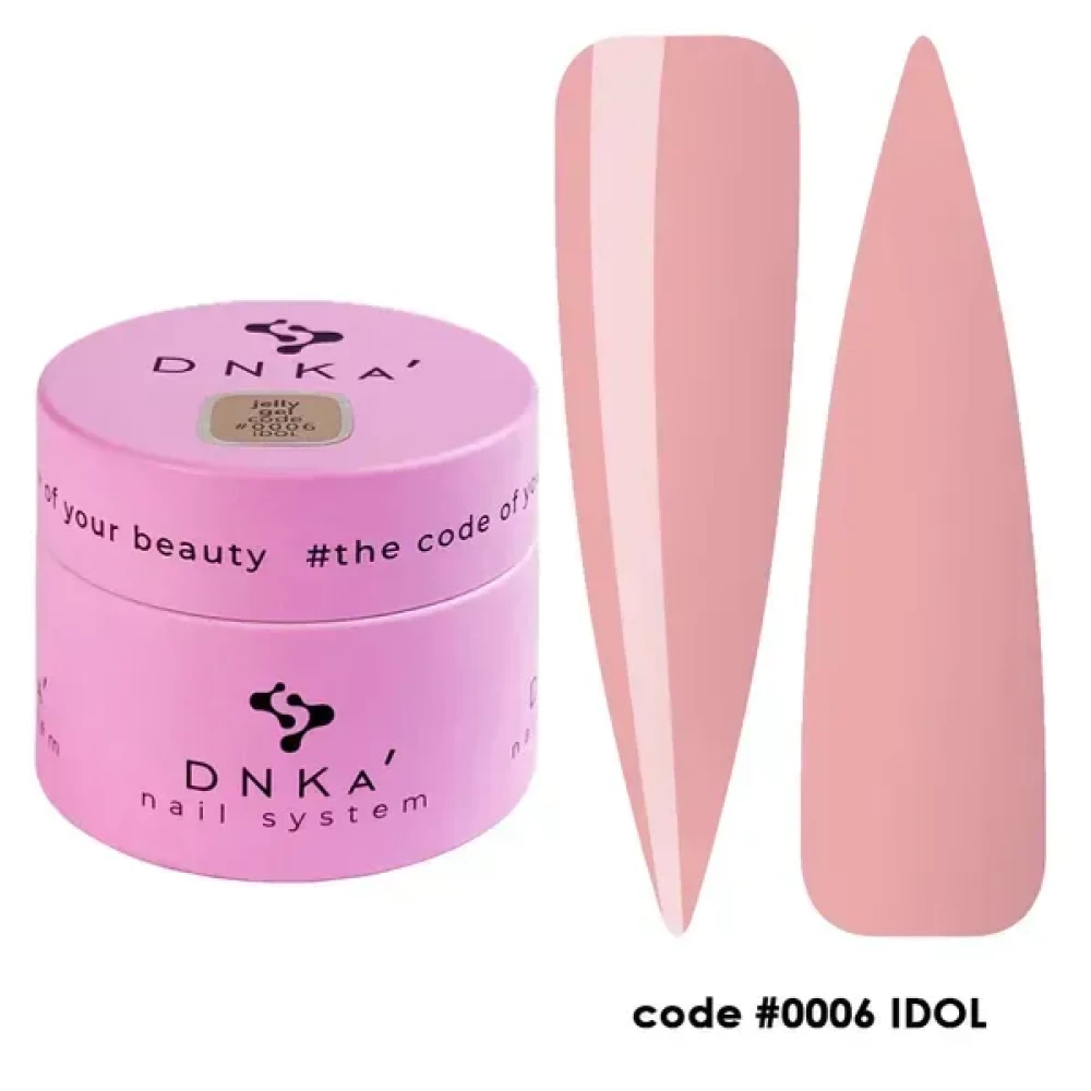 Гель-желе для нігтів DNKa Gelly Gel 0006 Idol, 15 мл