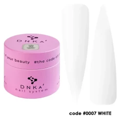 Гель-желе для нігтів DNKa Gelly Gel 0007 White, 15 мл