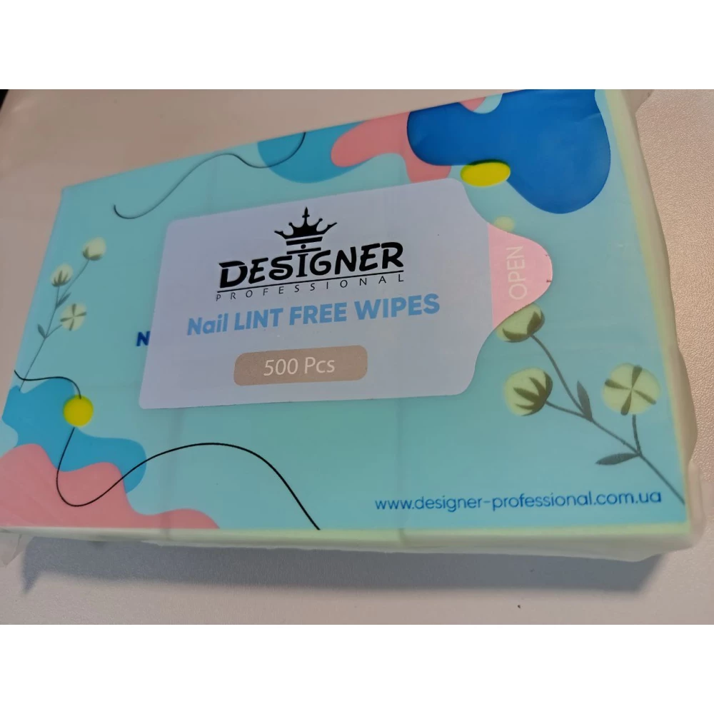 Безворсові серветки Designer зелені 500 шт