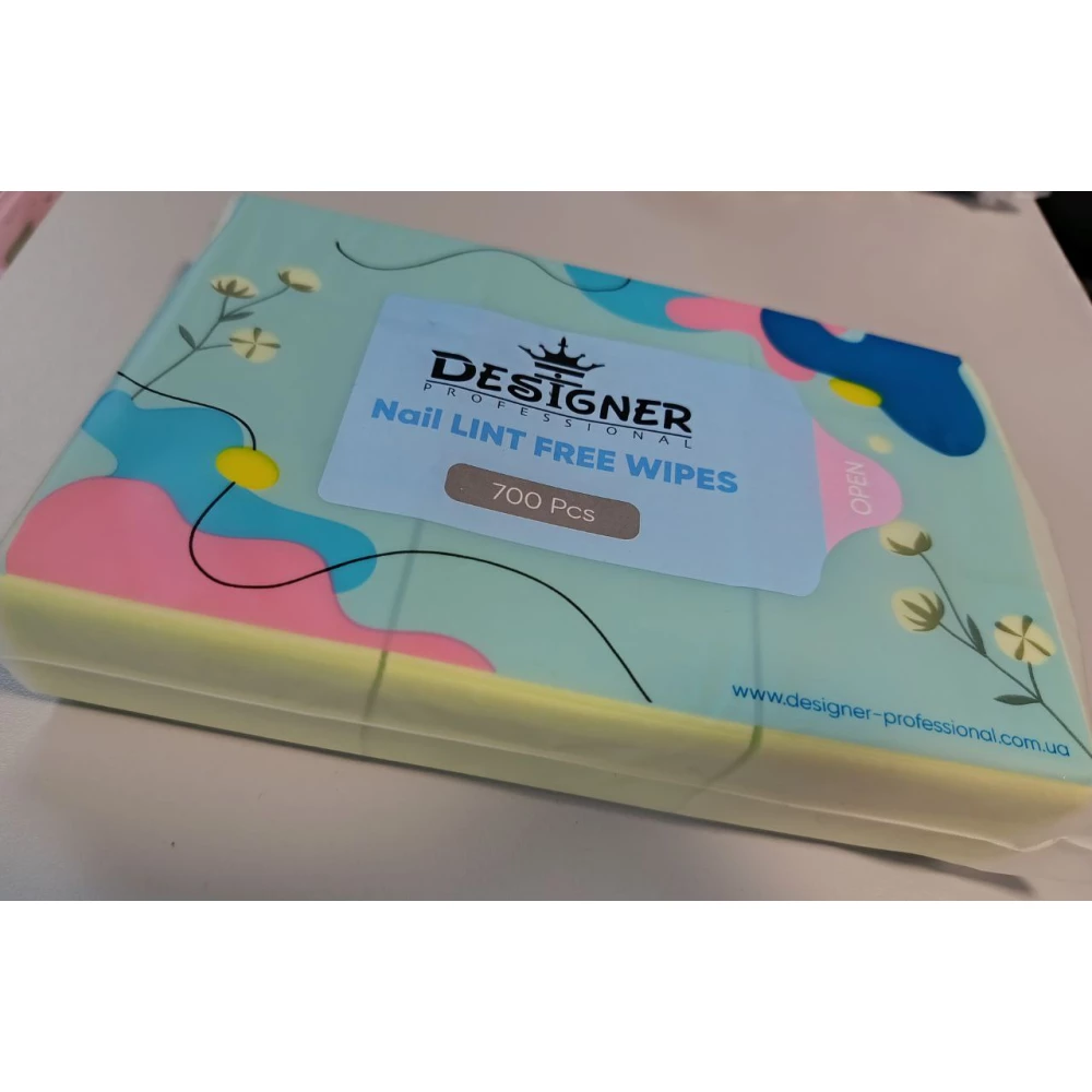 Безворсові серветки Designer жовті 700 шт