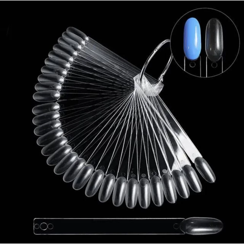 Тіпси для зразків мигдаль прозорі на кільці 50 шт