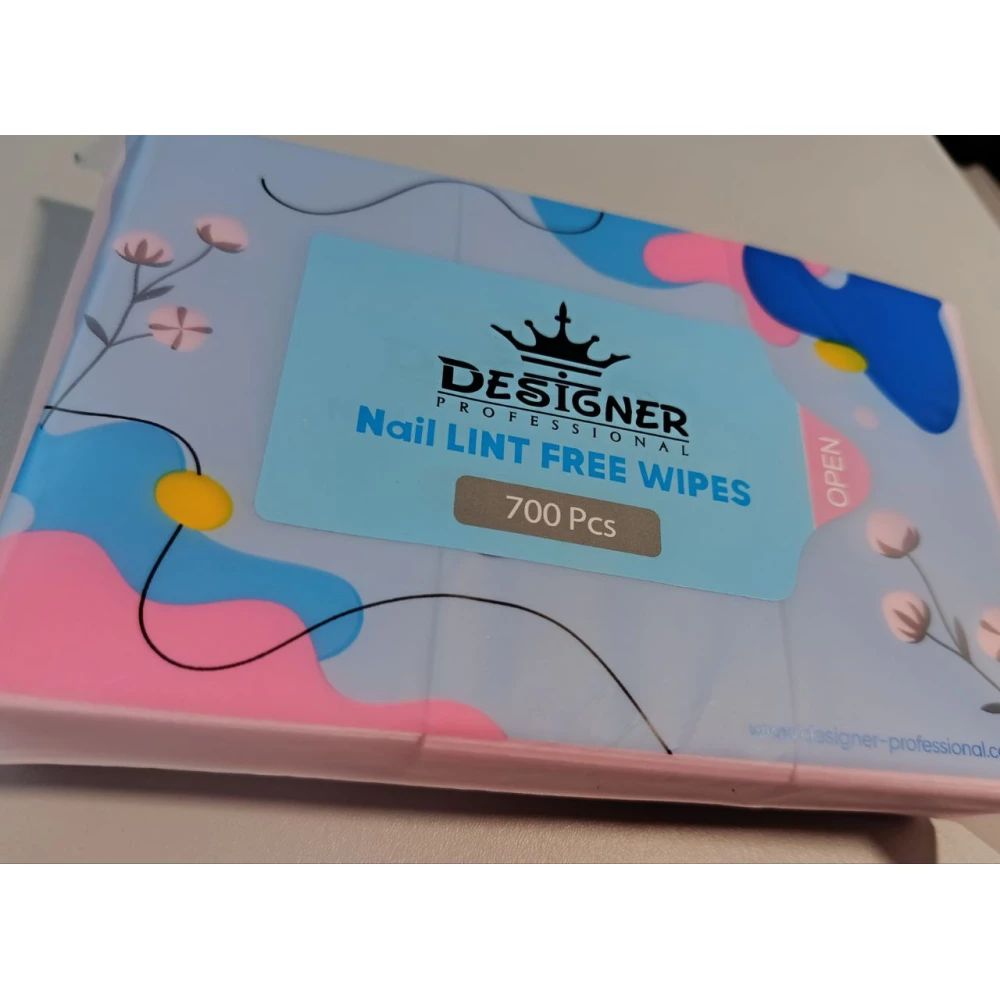 Безворсові серветки Designer рожеві 700 шт