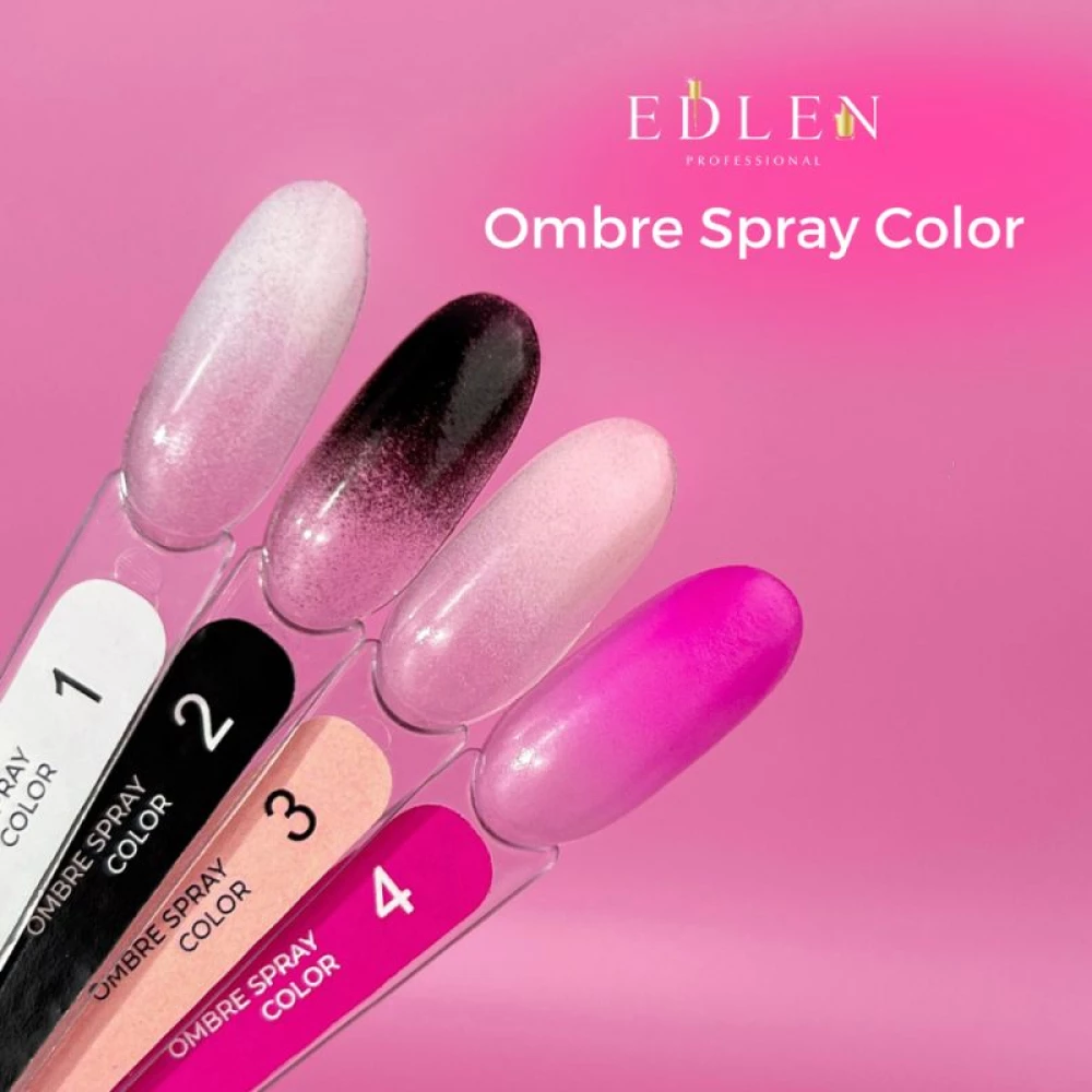 Спрей для эффекта омбре Edlen Ombre Spray Color №2 (черный), 5 г