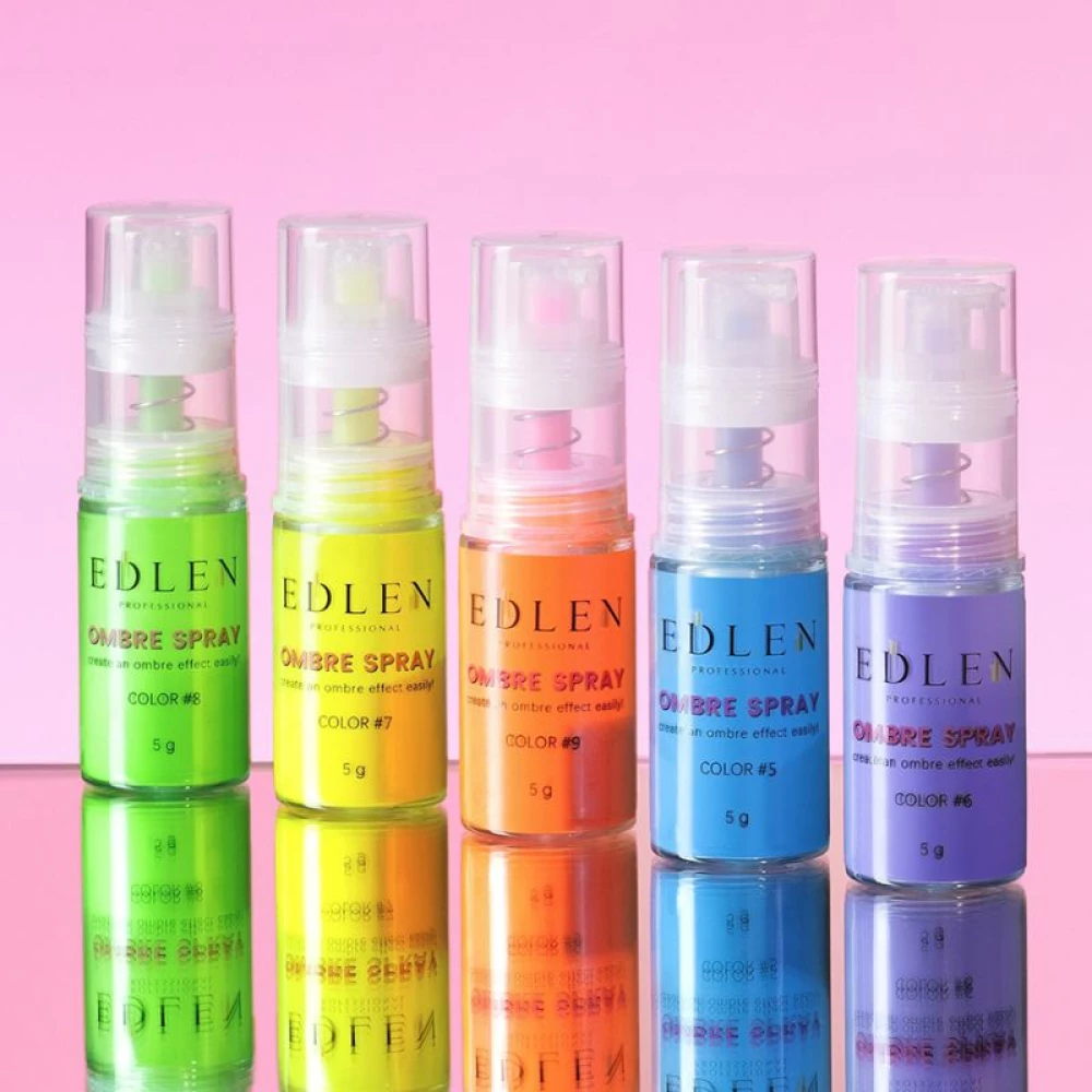 Спрей для эффекта омбре Edlen Ombre Spray Color №9 (оранжевый), 5 г